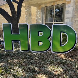 3D Green Birthday Set